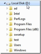 Attached VHD in Explorer