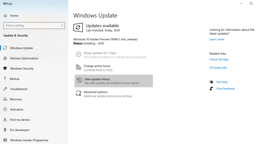 Case of upgrade stuck on&nbsp;62%